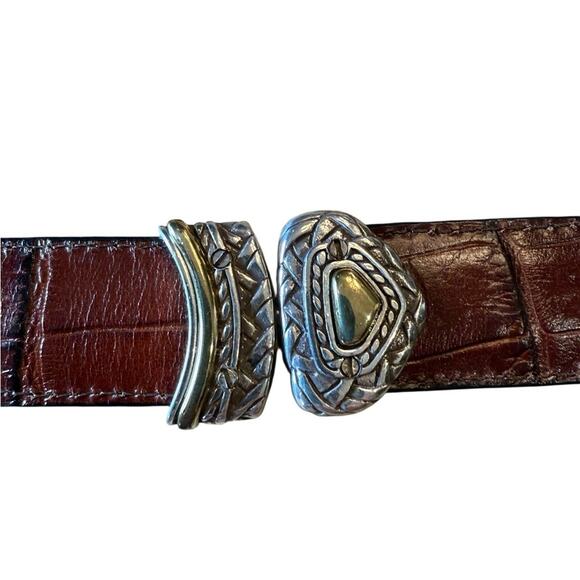 Brighton Womens Medium/Large Elegant Brown/Black Reversible Leather Belt main image 5